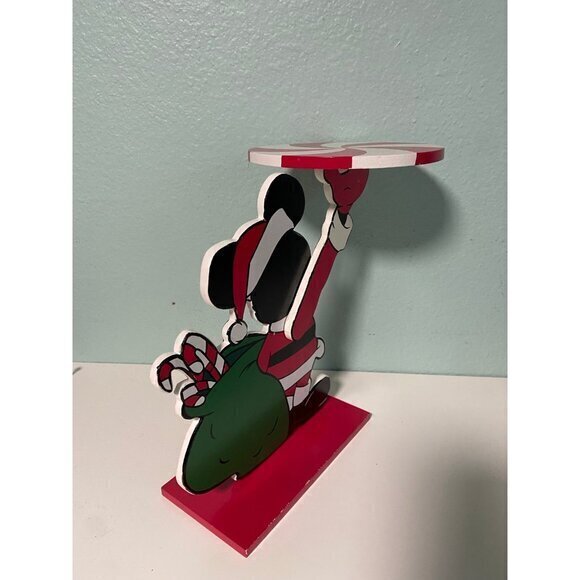 Disney Santa Mickey Mouse Cookie Butler Wood Tray - Picture 3 of 10